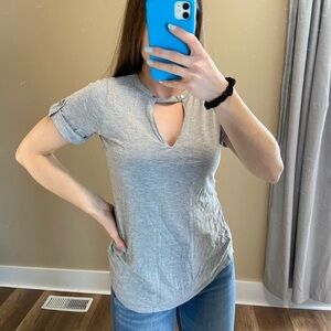 Michael Kors Light Gray Short Sleeve Tee